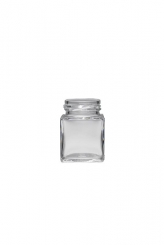Quadratglas 50 ml TO38, auch als Gewürzglas  Lieferung ohne Verschluss, bei Bedarf bitte separat bestellen!